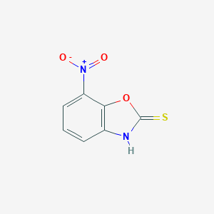 B182333 7-Nitrobenzo[D]oxazole-2-thiol CAS No. 101494-76-2