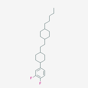 molecular formula C25H38F2 B182359 1,2-二氟-4-(反式-4-(2-(反式-4-戊基环己基)乙基)环己基)苯 CAS No. 117923-21-4
