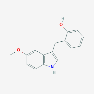 molecular formula C16H15NO2 B182396 2-(5-Methoxy-1H-indole-3-ylmethyl)phenol CAS No. 145275-28-1