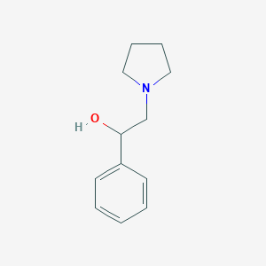 B182398 1-Phenyl-2-pyrrolidin-1-ylethanol CAS No. 5407-61-4
