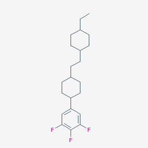molecular formula C22H31F3 B182408 5-(反式-4-(2-(反式-4-乙基环己基)乙基)环己基)-1,2,3-三氟苯 CAS No. 137529-57-8