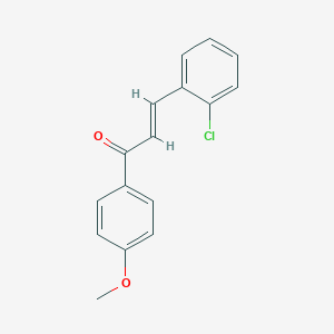 molecular formula C16H13ClO2 B182516 (E)-3-(2-chlorophenyl)-1-(4-methoxyphenyl)prop-2-en-1-one CAS No. 5424-03-3