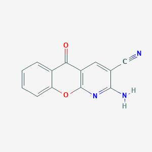 molecular formula C13H7N3O2 B182520 2-Amino-5-oxo-5H-chromeno[2,3-b]pyridine-3-carbonitrile CAS No. 61424-81-5