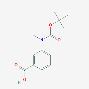 molecular formula C13H17NO4 B182521 3-((叔丁氧羰基)(甲基)氨基)苯甲酸 CAS No. 168162-30-9