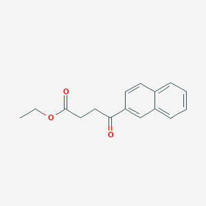 molecular formula C16H16O3 B182556 Ethyl 4-(2-naphthyl)-4-oxobutyrate CAS No. 25370-42-7