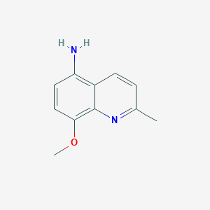 molecular formula C11H12N2O B182576 8-Methoxy-2-methylquinolin-5-amine CAS No. 82450-28-0