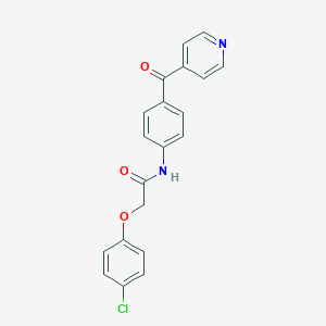 B182577 2-(4-chlorophenoxy)-N-(4-isonicotinoylphenyl)acetamide CAS No. 893781-22-1