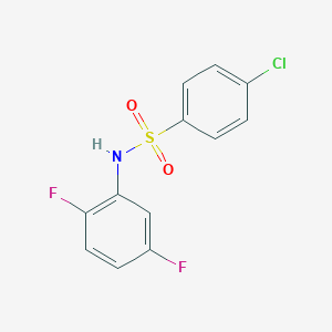 B182582 4-chloro-N-(2,5-difluorophenyl)benzenesulfonamide CAS No. 290331-05-4