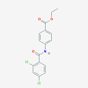 molecular formula C16H13Cl2NO3 B182622 Ethyl 4-[(2,4-dichlorobenzoyl)amino]benzoate CAS No. 199180-10-4