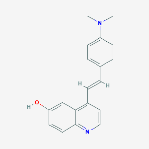 molecular formula C19H18N2O B182675 4-{2-[4-(Dimethylamino)phenyl]vinyl}-6-quinolinol CAS No. 796-54-3