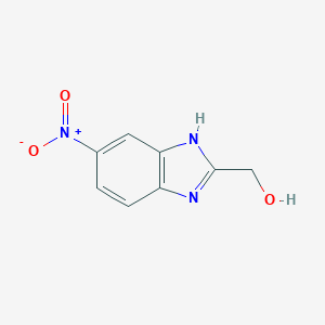 molecular formula C8H7N3O3 B182677 (5-Nitro-1H-benzo[d]imidazol-2-yl)methanol CAS No. 20034-00-8