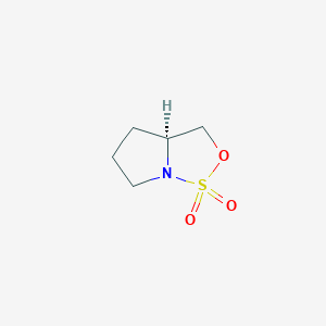 molecular formula C5H9NO3S B182679 (S)-Tetrahydro-3H-pyrrolo[1,2-C][1,2,3]oxathiazole 1,1-dioxide CAS No. 132635-95-1