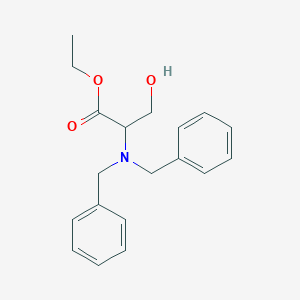 molecular formula C19H23NO3 B182684 Ethyl 2-(dibenzylamino)-3-hydroxypropanoate CAS No. 134936-17-7