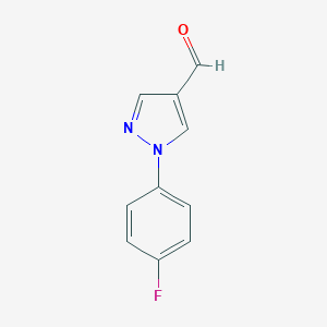 molecular formula C10H7FN2O B182685 1-(4-fluorofenil)-1H-pirazol-4-carbaldehído CAS No. 890652-03-6