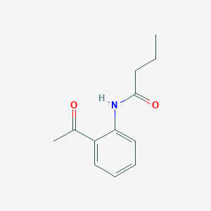 molecular formula C12H15NO2 B182692 N-(2-acetylphenyl)butanamide CAS No. 138795-03-6