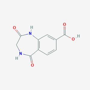 molecular formula C10H8N2O4 B182694 2,5-Dioxo-2,3,4,5-tetrahydro-1H-benzo[e][1,4]diazepine-8-carboxylic acid CAS No. 195985-12-7