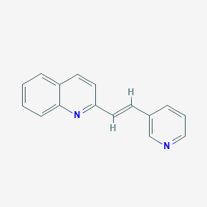 B182701 2-[(E)-2-pyridin-3-ylethenyl]quinoline CAS No. 1586-51-2