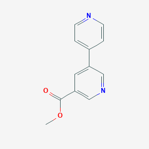 molecular formula C12H10N2O2 B182717 [3,4'-联吡啶]-5-甲酸甲酯 CAS No. 113893-01-9
