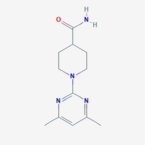 molecular formula C12H18N4O B182747 1-(4,6-Dimethylpyrimidin-2-yl)piperidine-4-carboxamide CAS No. 792940-20-6
