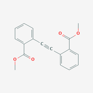 molecular formula C18H14O4 B182773 Methyl 2-[2-(2-methoxycarbonylphenyl)ethynyl]benzoate CAS No. 970-93-4