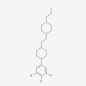 molecular formula C23H33F3 B182776 1,2,3-三氟-5-[反式-4-[2-(反式-4-丙基环己基)乙基]环己基]苯 CAS No. 131819-24-4