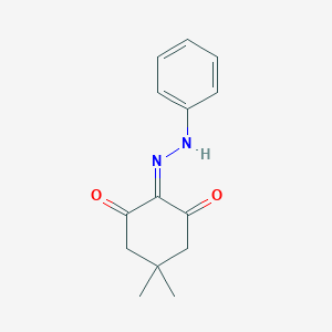molecular formula C14H16N2O2 B182798 5,5-Dimethyl-2-(phenylhydrazinylidene)cyclohexane-1,3-dione CAS No. 40640-41-3