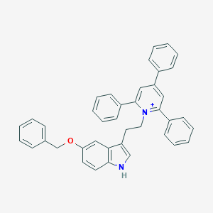 molecular formula C40H33N2O+ B182800 1-{2-[5-(benzyloxy)-1H-indol-3-yl]ethyl}-2,4,6-triphenylpyridinium CAS No. 295797-48-7