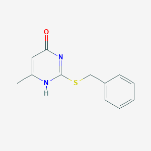 molecular formula C12H12N2OS B182803 2-(苄基硫基)-6-甲基嘧啶-4-醇 CAS No. 3019-17-8