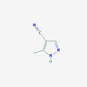 molecular formula C5H5N3 B182807 3-methyl-1H-pyrazole-4-carbonitrile CAS No. 131661-41-1