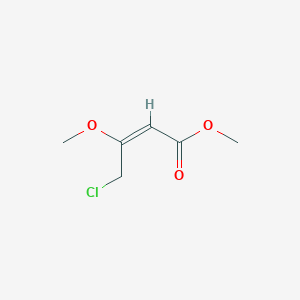 molecular formula C6H9ClO3 B018281 (E)-Methyl 4-chloro-3-methoxybut-2-enoate CAS No. 110104-60-4