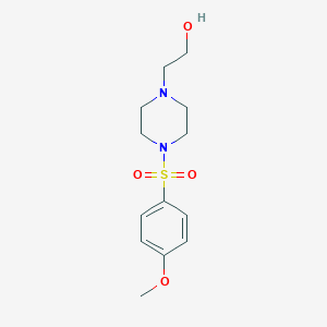 molecular formula C13H20N2O4S B182810 2-(4-((4-Methoxyphenyl)sulfonyl)piperazin-1-yl)ethanol CAS No. 321531-40-2