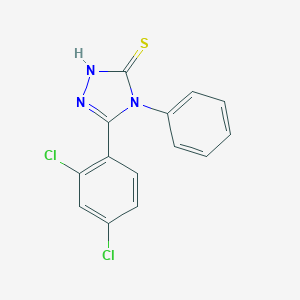 molecular formula C14H9Cl2N3S B182811 5-(2,4-dichlorophenyl)-4-phenyl-4H-1,2,4-triazole-3-thiol CAS No. 92151-02-5