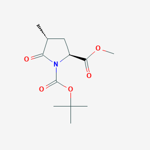 Methyl (2S,4R)-1-(tert-butoxycarbonyl)-4-methylpyroglutamate