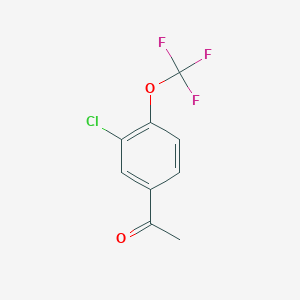 molecular formula C9H6ClF3O2 B182824 1-(3-Chloro-4-(trifluoromethoxy)phenyl)ethanone CAS No. 129604-27-9