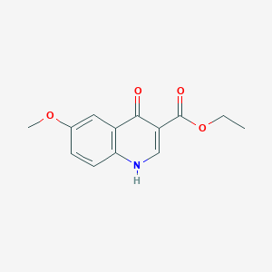 B182843 Ethyl 4-hydroxy-6-methoxyquinoline-3-carboxylate CAS No. 77156-78-6