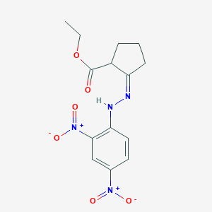 molecular formula C14H16N4O6 B182861 Ethyl 2-({2,4-bisnitrophenyl}hydrazono)cyclopentanecarboxylate CAS No. 10412-90-5