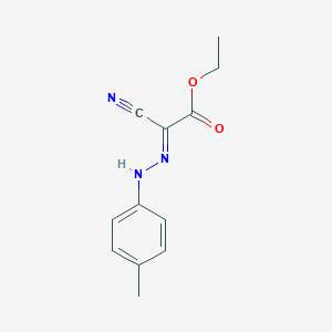 molecular formula C12H13N3O2 B182866 Acetic acid, cyano((4-methylphenyl)hydrazono)-, ethyl ester CAS No. 6797-29-1