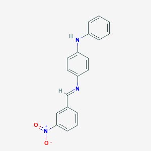 molecular formula C19H15N3O2 B182873 4-{(E)-[(3-Nitrophenyl)methylidene]amino}-N-phenylaniline CAS No. 32600-50-3