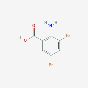 molecular formula C7H5Br2NO2 B182878 2-Amino-3,5-dibromobenzoic acid CAS No. 609-85-8
