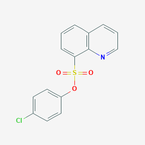 B182879 4-Chlorophenyl quinoline-8-sulfonate CAS No. 5409-91-6