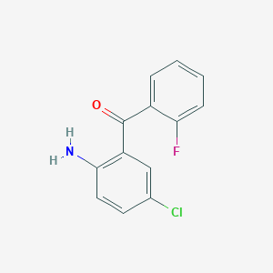 molecular formula C13H9ClFNO B018288 2-氨基-5-氯-2'-氟苯甲酮 CAS No. 784-38-3
