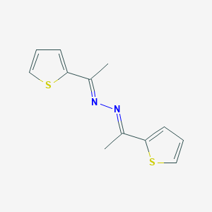 molecular formula C12H12N2S2 B182886 1,2-Bis(1-(thiophen-2-yl)ethylidene)hydrazine CAS No. 24523-54-4