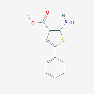 molecular formula C12H11NO2S B182919 Methyl 2-amino-5-phenylthiophene-3-carboxylate CAS No. 61325-02-8