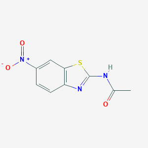 molecular formula C9H7N3O3S B182926 N-(6-硝基-1,3-苯并噻唑-2-基)乙酰胺 CAS No. 80395-50-2