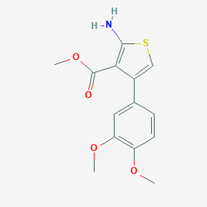 B182928 Methyl 2-amino-4-(3,4-dimethoxyphenyl)thiophene-3-carboxylate CAS No. 350997-14-7