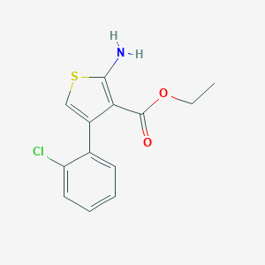 molecular formula C13H12ClNO2S B182930 2-氨基-4-(2-氯苯基)噻吩-3-羧酸乙酯 CAS No. 325724-66-1