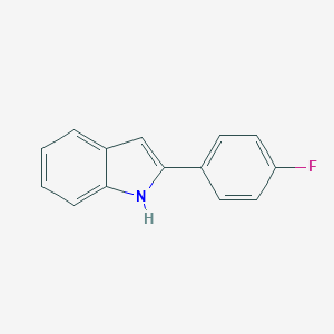 molecular formula C14H10FN B182938 2-(4-氟苯基)吲哚 CAS No. 782-17-2