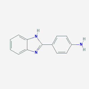 molecular formula C13H11N3 B182951 4-(1H-Benzimidazol-2-yl)aniline CAS No. 2963-77-1