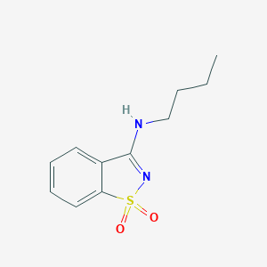 molecular formula C11H14N2O2S B182955 N-butyl-1,1-dioxo-1,2-benzothiazol-3-amine CAS No. 53983-80-5