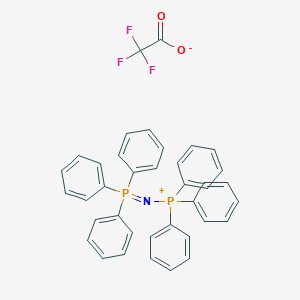 B182979 1,1,1-Triphenyl-N-(triphenylphosphoranylidene)phosphoraniminium 2,2,2-trifluoroacetate CAS No. 116405-43-7